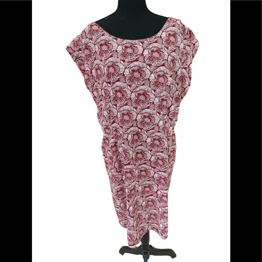Ann Taylor floral cap sleeved dress, size XL